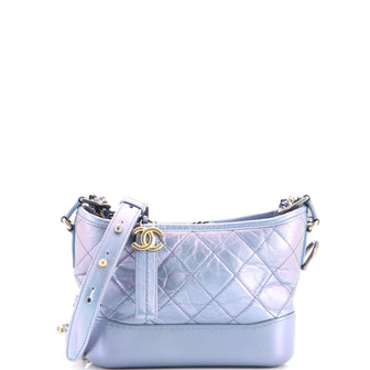 Chanel Gabrielle Hobo Quilted Iridescent Lambskin Small