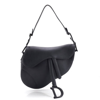 Christian Dior Ultra Matte Saddle Handbag Leather Medium