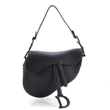 Christian Dior Ultra Matte Saddle Handbag Leather Medium