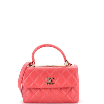 Chanel Trendy CC Top Handle Bag Quilted Lambskin Small