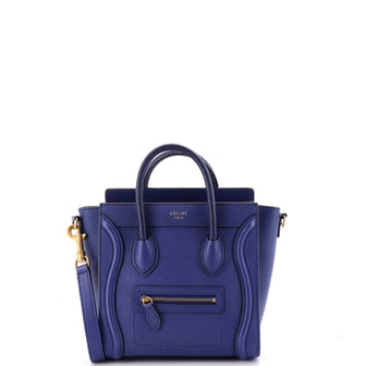 Celine Luggage Bag Grainy Leather Nano