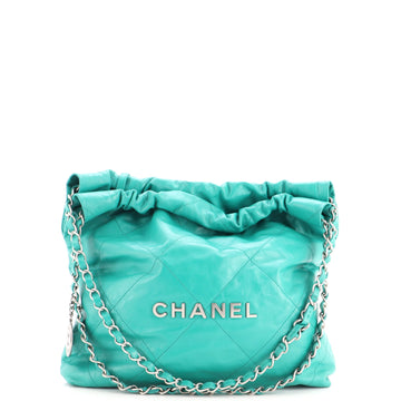 Chanel 22 Chain Hobo Quilted Calfskin Small