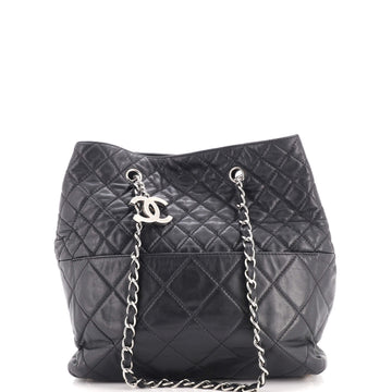 Chanel In The Business Tote Quilted Lambskin North South