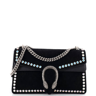 Gucci Dionysus Bag Crystal Embellished Suede Small