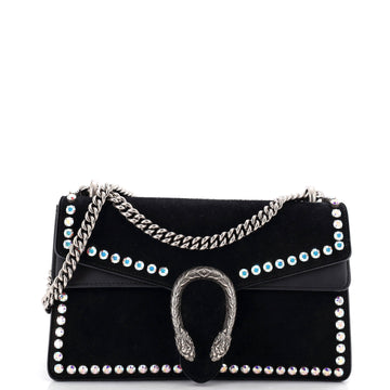 Gucci Dionysus Bag Crystal Embellished Suede Small