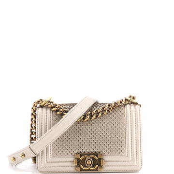 Chanel Boy Flap Bag Scaled Lambskin Small