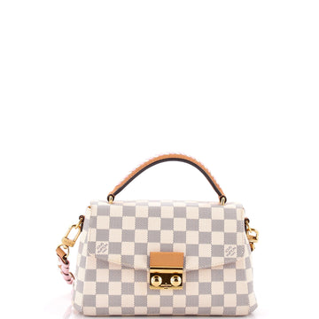 Louis Vuitton Croisette Handbag Damier with Braided Detail