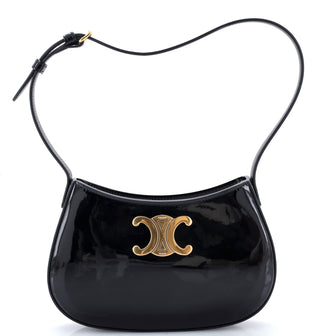 Celine Triomphe Tilly Bag Patent Medium