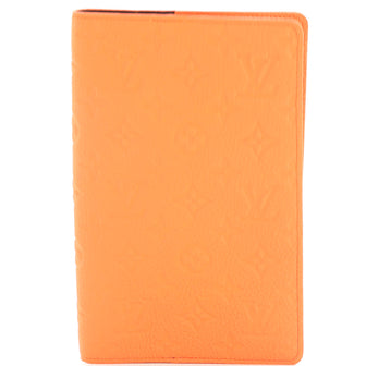 Louis Vuitton Emily Notebook Cover Monogram Taurillon Leather MM