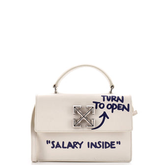 Off White Jitney 1.4 Bag Printed Leather