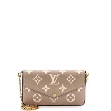 Louis Vuitton Felicie Pochette Bicolor Monogram Empreinte Giant