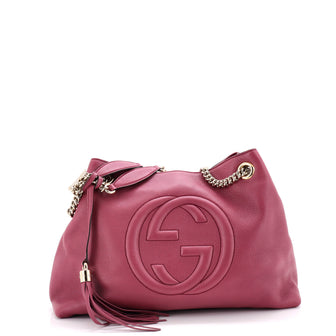 Gucci Soho Chain Strap Shoulder Bag Leather Medium