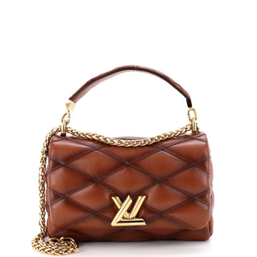 Louis Vuitton GO-14 NM Handbag Malletage Leather MM