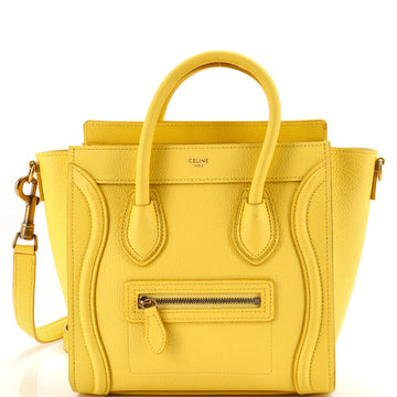 Celine Luggage Bag Grainy Leather Nano