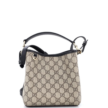 Gucci GG Emblem Bucket Bag GG Coated Canvas Small