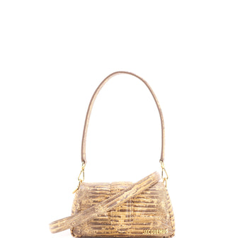 Jacquemus Le Petit Bambimou Bag Crocodile Embossed Leather