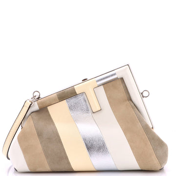 Fendi First Bag Leather and Suede Small