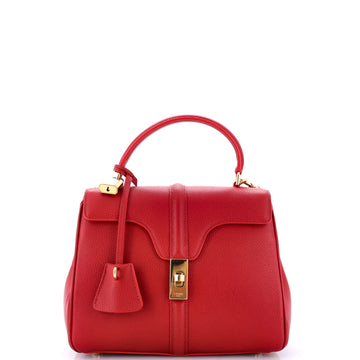 Celine 16 Top Handle Bag Grained Calfskin Small