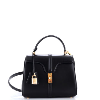 Celine 16 Top Handle Bag Smooth Calfskin Small