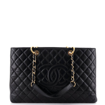 Chanel Grand Shopping Tote Quilted Caviar XL
