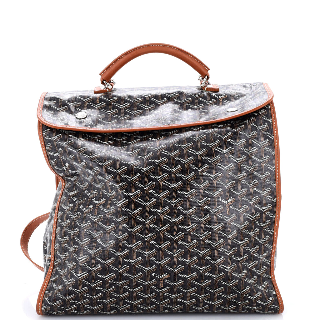 canvas leather briefcase backpack Goyard Saint Leger Coated Brown 4410551 Perfect for commuting Amerileather Three Way Backpack Option:Tackle Bin Tray kids art