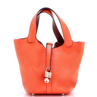 Hermes Eclat Picotin Lock Bag Clemence PM