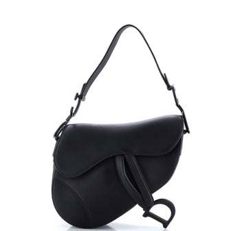 Christian Dior Ultra Matte Saddle Handbag Leather Medium
