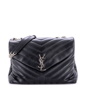 Saint Laurent Loulou Shoulder Bag Matelasse Chevron Leather Medium