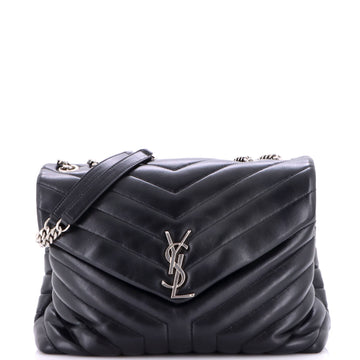 Saint Laurent Loulou Shoulder Bag Matelasse Chevron Leather Medium