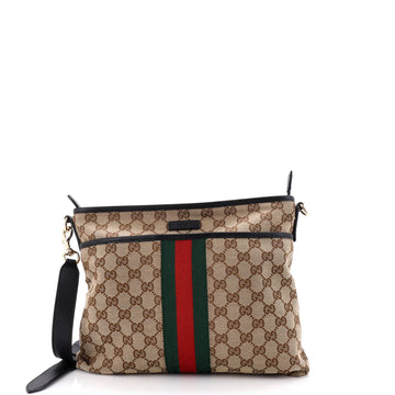 Gucci Web Messenger Bag GG Canvas Medium
