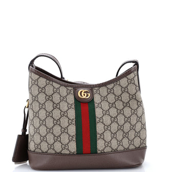 Gucci Ophidia Open Bucket Bag GG Coated Canvas with Leather Small