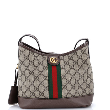 Gucci Ophidia Open Bucket Bag GG Coated Canvas with Leather Small
