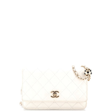 Chanel CC Turnlock Wallet on Chain Quilted Lambskin