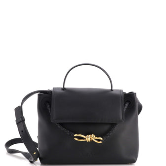 Bottega Veneta Ciao Ciao Top Handle Bag Leather with Intrecciato Detail Small