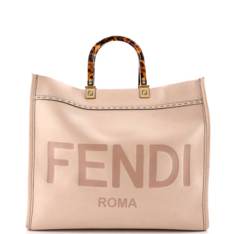 Fendi Sunshine Shopper Tote Leather Medium