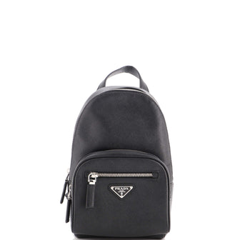 Prada Convertible Sling Backpack Saffiano Leather Mini