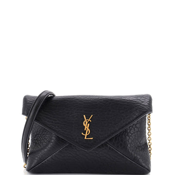 Saint Laurent Cassandra Pouch on Chain Leather Small