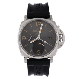 Panerai Luminor 3 Days GMT Power Reserve Automatic Watch Stainless Steel and Rubber 44