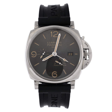 Panerai Luminor 3 Days GMT Power Reserve Automatic Watch Stainless Steel and Rubber 44