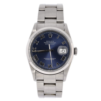 Rolex Oyster Perpetual Datejust Automatic Watch Stainless Steel 36