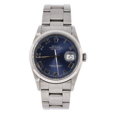 Rolex Oyster Perpetual Datejust Automatic Watch Stainless Steel 36