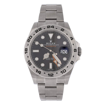Rolex Oyster Perpetual Explorer II Automatic Watch Stainless Steel 42