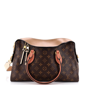 Louis Vuitton Tuileries Handbag Monogram Canvas with Leather