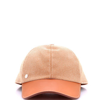Hermes Tess Baseball Cap Canvas and Leather
