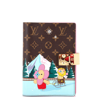 Louis Vuitton Paul Notebook Cover Limited Edition Vivienne Xmas Monogram Canvas MM