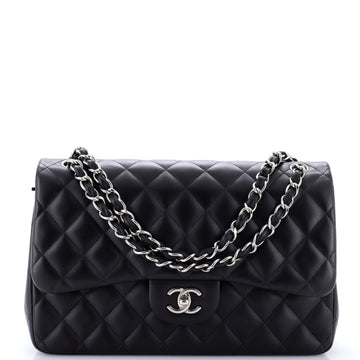 Chanel Classic Double Flap Bag Quilted Lambskin Jumbo