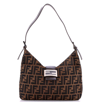 Fendi Vintage Shoulder Bag Zucca Canvas Medium
