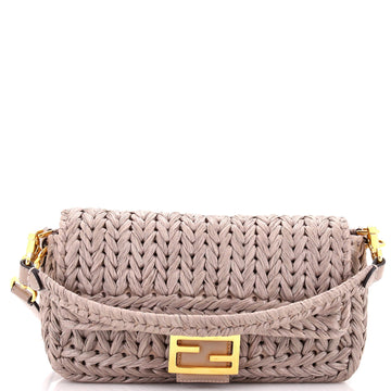 Fendi Baguette NM Bag Woven Raffia Medium