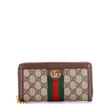 Gucci Ophidia Zip Around Wallet GG Coated Canvas