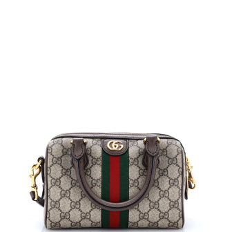 Gucci Ophidia Convertible Boston Bag GG Coated Canvas Mini